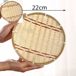 십퍄 주방채반 대나무바구니 물건정리 소형수납통 탁상용 18cm 과일상자 대나무소쿠리 : 십퍄상점