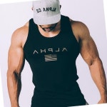 남성 헬스 민소매 운동복 머슬핏 나시티 헬스웨어 짐복 트레이닝복 보디빌딩 피트니스 운동나시 : 해명상사