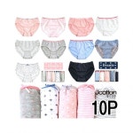 제이투와이 코튼면팬티 여성 학생팬티 5매입세트 소프트 허리밴드 미디 : 사야해몰2