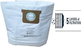유닛샵(UNEAT SHOP) | Shop-Vac 10-14 갤런 유닛을 위한 3개의 교체용 헤파 백. 타입 I + F 9067200 고효율 9066200 표준 여과 일회용 수거 백을 교체합니다....