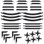 디플로이먼트 존 템플릿 테이블 탑 워게이밍 워 게임 측정 눈금자 액세서리 워게임 세트 2986677 : 블링웨이7