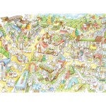 Pintoo 직소 퍼즐 성인용 1200피스 - Pei+Pei Studio 토끼 마을 아름다운 플라스틱 퍼즐, 홈 데코, 먼지 없음, 쉬운 보관 [H3366] 213859... 