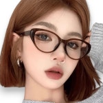 긱시크 캣츠아이뿔테 안경 자외선 블루라이트차단 가벼운 레트로 패션안경 포엣코어 아비토브랜드 : 아비토브랜드