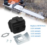 스틸 MS341 MS361 전기톱용 배기 머플러 개스킷 냉각 플레이트 나사 키트 1135 140 0650 0651 0652 교체 : 글로벌직구A