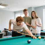 싱크샷 풀 큐 세트 5/1 스틱 58인치 18인치 19인치 20개 21온스 메이플 우드 당구 프로 선수를 위한 5가지 색상 바 홈 홀 테이블 1... 