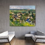 폴 세잔 오베르 전경 세계명화 인테리어액자 40x33cm : 아트스코