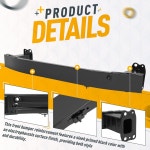 KUAFU 전면 범퍼 보강 임팩트 바 표준형 커버 교체 포함 2016-2018 기아 옵티마 코리아 제작 차량과 호환 64900D4100 KI1006185... 