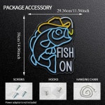 물고기 네온 사인 낚시터 낚시 카페 실내 야외 바다 체험 횟집 : 키리어스