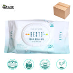 산도깨비 베스토퓨어 물티슈 100매 캡형 한박스 24개입 : 리빙에뜨