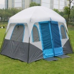 슈디자인 12인용 투룸 대형 텐트 블루 블루텐트 : 365 유통