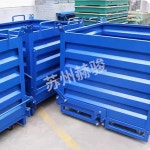 암롤박스 하역 박스 금속 철제 컨테이너 이동식 수거 1000x800x1150mm (높음 블루) : 스타플레이스3