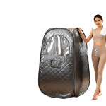 이동식 가정용 찜질방 땀증기함 홈사우나 미니 싸우나 조립식 서재 원룸 블랙 소형 : 나나직구스토어