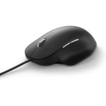 Microsoft 인체공학적 마우스 블랙 편안한 디자인과 엄지손가락 받침대. 프로그래밍 가능한 버튼 2개가 있는 유선 USB PC노트북데스크톱에서... 