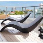 야외썬베드 펜션 비치체어 테라스 침대 썬텐 라탄 : 울트라프레시