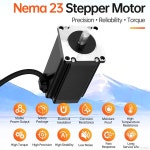 YEJMKJ 3Pack Nema 23 스테퍼 모터 2상 1.8° 3.5Nm(495.64oz·in) 고토크 바이폴라 110mm 4.2A 1.0 ω 4-리드 샤프트 21mm φ : PickZio