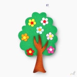 SS 펠트오너먼트 어린이집환경구성 꽃나무 초록 공예DIY : 실버스완