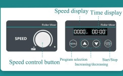 YFYIQI 테스트 튜브 롤러 믹서 4 랩 셰이커 브러시리스 모터 수평 롤링 속도 20~80rpm 사양 φ45~100mm 최대 용량 1L 시약 병 2/2kg : 윈포그