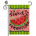 116112 수박 스위트 썸머 웰컴 양면 홈 아웃도어 마당 정원 깃발 장식 - 30.5x45.7cm(12x18인치) : 대도컴퍼니