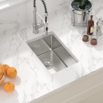 살라이 스테인리스 스틸 바 싱크 언더마운트 - 10 x18 x8 프렙 RV 소형 주방 16 게이지 싱글 볼 카운터 야외 대야 : 스토어스냅