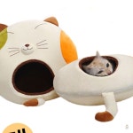 푸른샵 캣 하우스 대 동굴집 쉼터 고양이용품 : 푸르미점빵