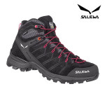 살레와 여성 알파인 메이트 미드 PTX 파워텍스 등산화 블랙아웃/버츄얼 핑크 : 크루삭스
