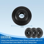 리지드 E1240 10/15/15-SI/20 파이프 커터 튜빙 교체 휠 블랙용 10Pcs 3365 적합 : 에버하니011