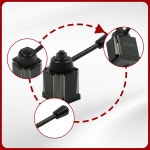 핀드몰 3Pcs OXA 웨지 타입 공구 포스트 세트 250-000 FX 250-001 250-002 퀵 체인지 회전 및 선반용 홀더 핏 : 엘리마s
