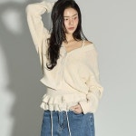 딘트 J3082 프릴 레이어드 가디건 3300604 : 지원HOK19