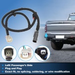 포드 F-150 라리아트/XLT/STX/XL 2021-2025 플러그 앤 플레이 드라이버 및 조수석 사이드 박스 침대 램프 배선 점퍼 하네스 세트 교체 번호... 