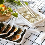 정그리마켓 국산 전자레인지 일회용 위생 도시락 피크닉 소풍 도시락 5p 김밥케이스 : 정그리마켓