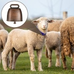 24 PCS 방목 구리 종 빈티지 공예 동물 소 염소 농장 큰 장거리 말 양 철종 작은 반려동물 방지 액세서리 DIY : 모두브릿지마켓