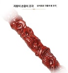 어르신 지팡이 용머리 노인 고급 목제 워킹스틱 미끄럼방지 실버 선물 : 직구루트글로벌