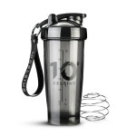 10도씨 프로틴 다이어트 쉐이커 보틀/헬스 운동용 손잡이 단백질 쉐이크통 600ml, 트라이탄 블랙 : 네이처드롭
