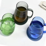 카페 음료잔 홈까페 글라스 손잡이 : 블루넥스트