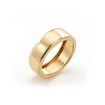 솔딘07 14K 남성 세그먼트 플랫 밴드 7413 반지 : 솔딘