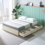 규수방 매트리스포함 무헤드 3단 서랍형 침대 프레임 수납침대 : 40년 가구 전문 규수방