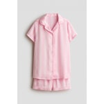 H&M KIDS [에이치엔앰 키즈] 새틴 잠옷 우주복 - 핑크/스트라이프 : 리베온마켓