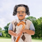 예원 노인 의상 할아버지 액세서리 세트 가발과 안경 풍선 워킹 콧수염과 눈썹을 위한 코스프레 (세트 B) Set B : 네오마켓스