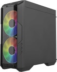 쿨러 마스터 HAF 500 PC 케이스: 미드 타워 대용량 공기 흐름을 위한 200mm 사전 설치 ARGB 팬 2개 회전식 120mm GPU 다용도 냉각 옵션... 