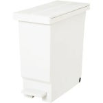 평화공업 32L 쓰레기통 페달 양쪽 개방형 화이트 버터플라이 페일 : 트렌쥬