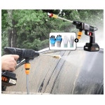 셀프 손세차 물청소 48V 전동 세차건 세트 댜앙햔 물분사 모드 배터리 포함 : EGUGU