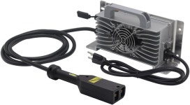 36볼트 EZGO EZ-GO TXT 골프 카트용 Eseegoo 20 AMP 배터리 충전기 교체 D-플러그/파워와이즈 스타일 플러그 포함 방수 IP68 : 에어바이어