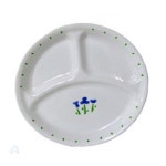 알리바니스토어 안주접시 반찬그릇 코렐 나눔접시 21.5cm : 알리바니스토어