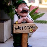 야외 정원 조각상 농장 인형 감성 할 오리 정원사 마당 장식 : 템브릿지