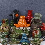 개구리 장식 드라이아이스컵 스시 데코 플레이팅 도자기 A.장식J3410 : 사도알멜피