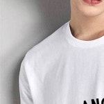 라운드넥 레터링 프린트 캐주얼 데일리 남성 여성 공용 반소매 티셔츠 여름 코디 : 남다른마켓01