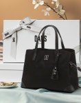 닥스 액세서리 [벨포드] 블랙 크로커 소가죽 배색 나일론 토트백 M DCBA6F053BK : 닥스 DAKS