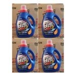 비트 액체세제 드럼용 2.4L 용기 4개입 라이온코리아 액체 드럼 : 고마이:플로