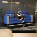 당구장 의자 소파 체어 큐걸이 탁자 오렌지 일체형 더블 : 라이프셀링마켓