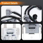 923-012 645-930 645-936 15304995 15031996 스테인리스 브래킷 뒷좌석 운전석 및 조수석 측면 하네스 소켓 세트가 있는 테일 라이트 회로... 